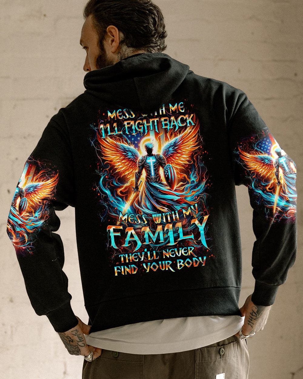 Mess With Me I'll Fight Back Men's All Over Print Shirt - Yhhn0606243