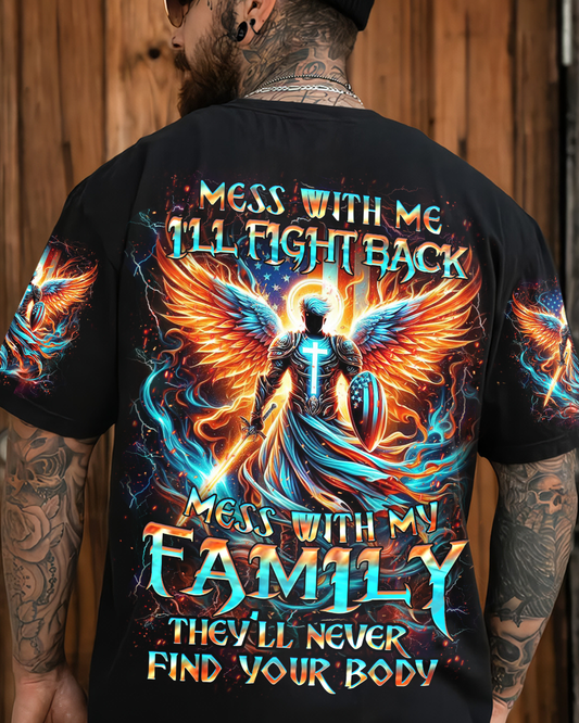 Mess With Me I'll Fight Back Men's All Over Print Shirt - Yhhn0606243