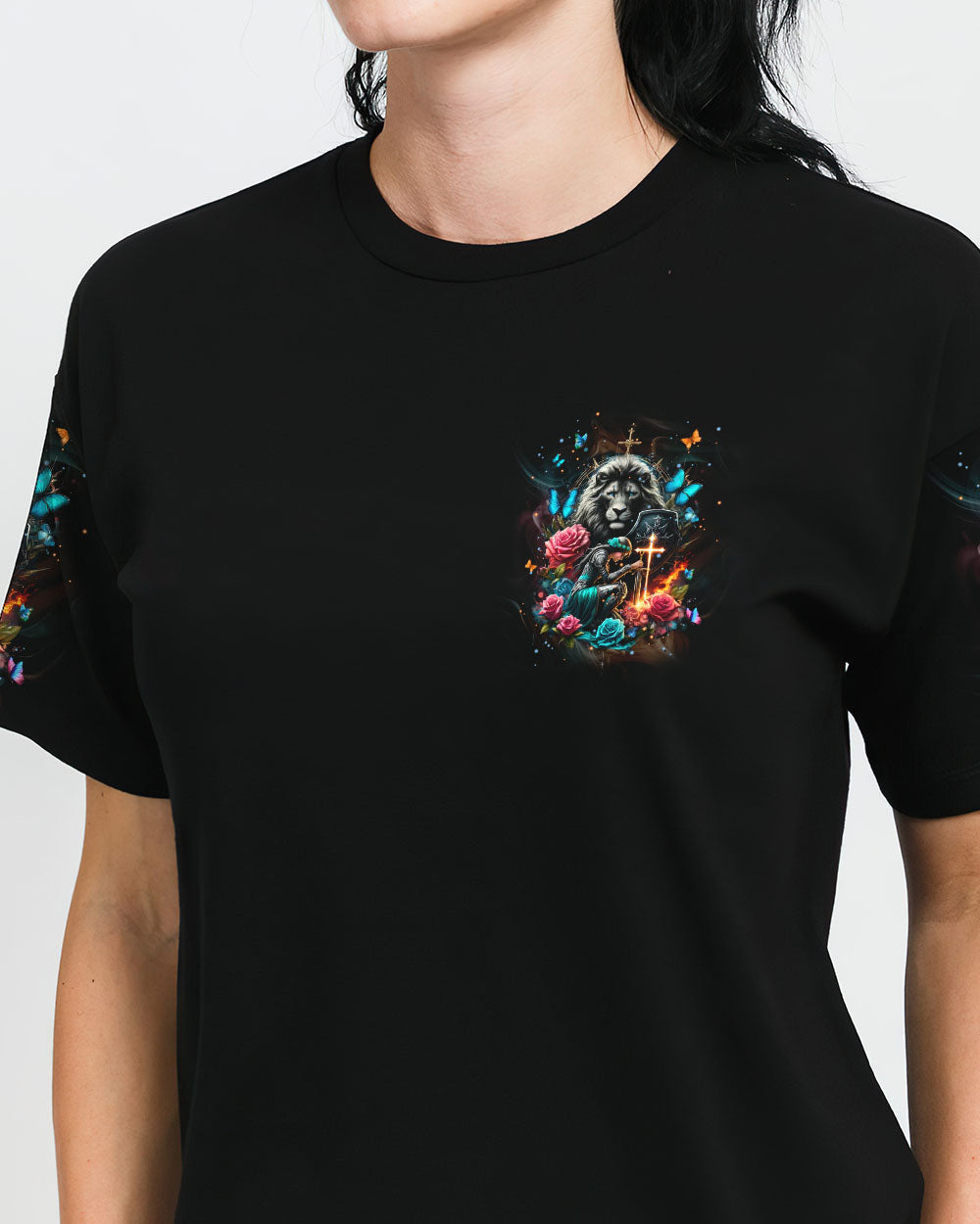 I Still Look To God For Strength Lion Warrior Women's All Over Print Shirt - Tlpq2204244