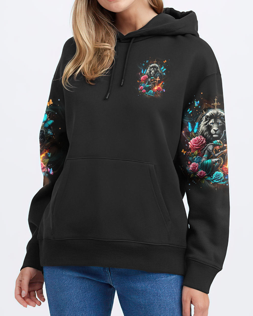 I Still Look To God For Strength Lion Warrior Women's All Over Print Shirt - Tlpq2204244