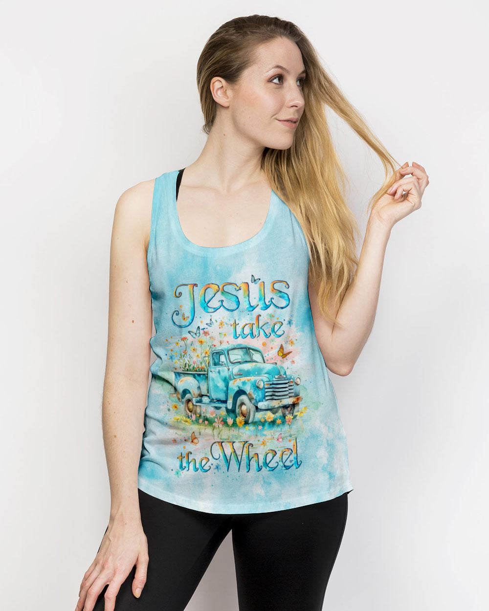 Jesus Take The Wheel Women's All Over Print Shirt - Yhlt2105242