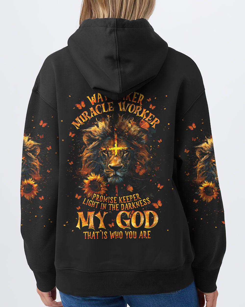Way Maker Miracle Worker Cross Lion Women's All Over Print Shirt - Tlnt1104241