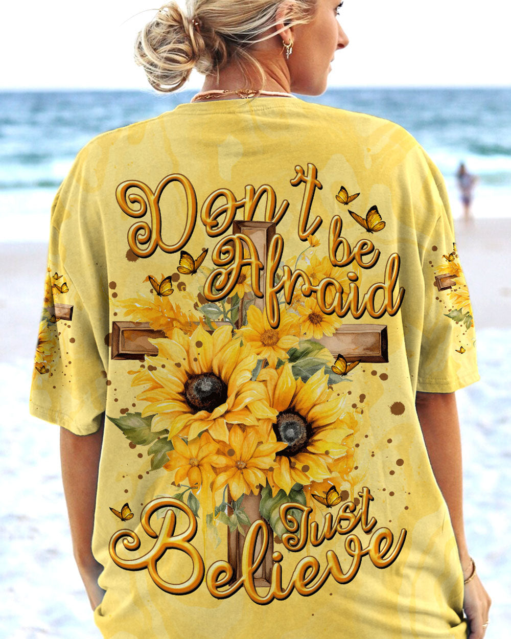Just Believe Sunflowers Women's All Over Print Shirt - Tytm2606232