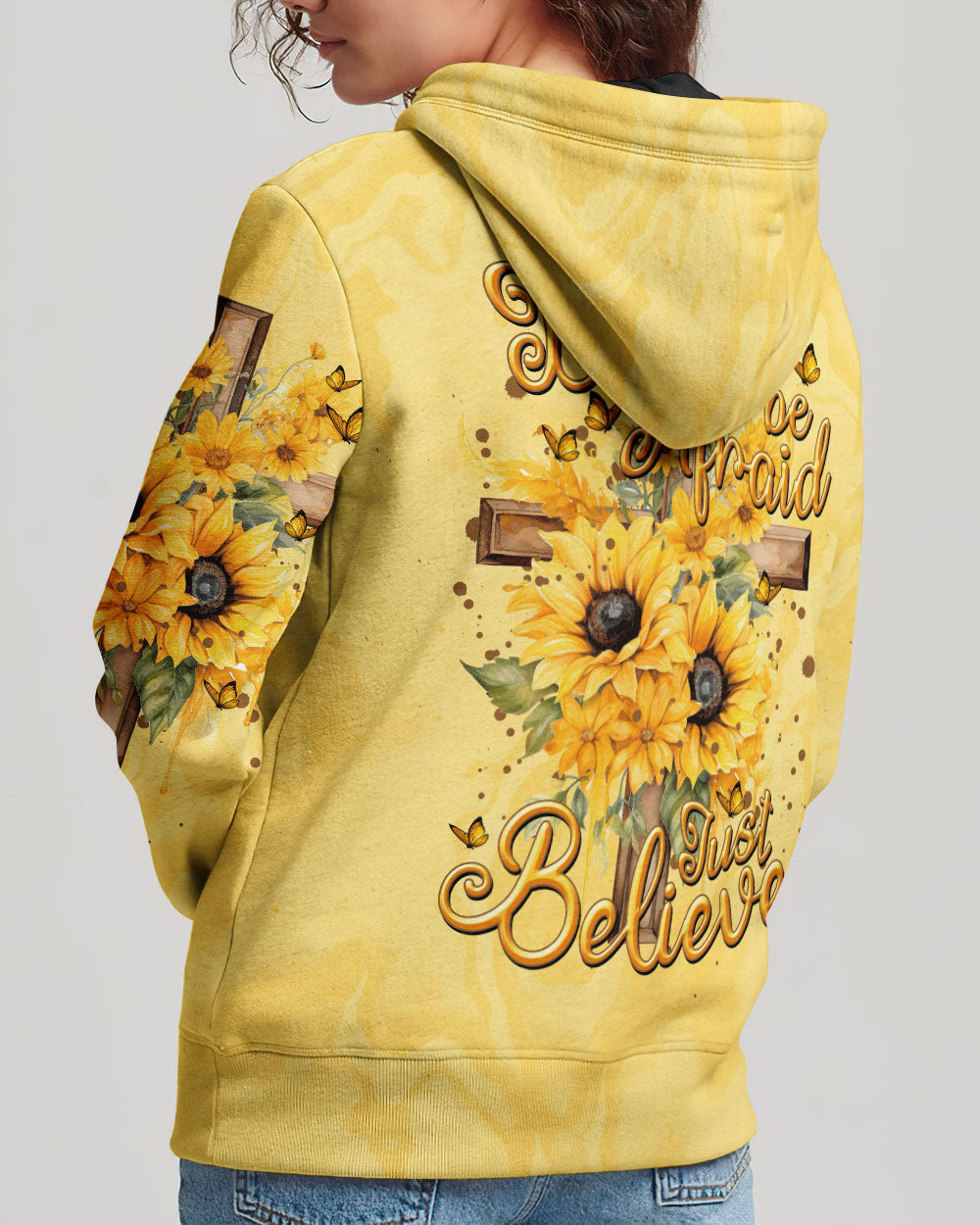 Just Believe Sunflowers Women's All Over Print Shirt - Tytm2606232