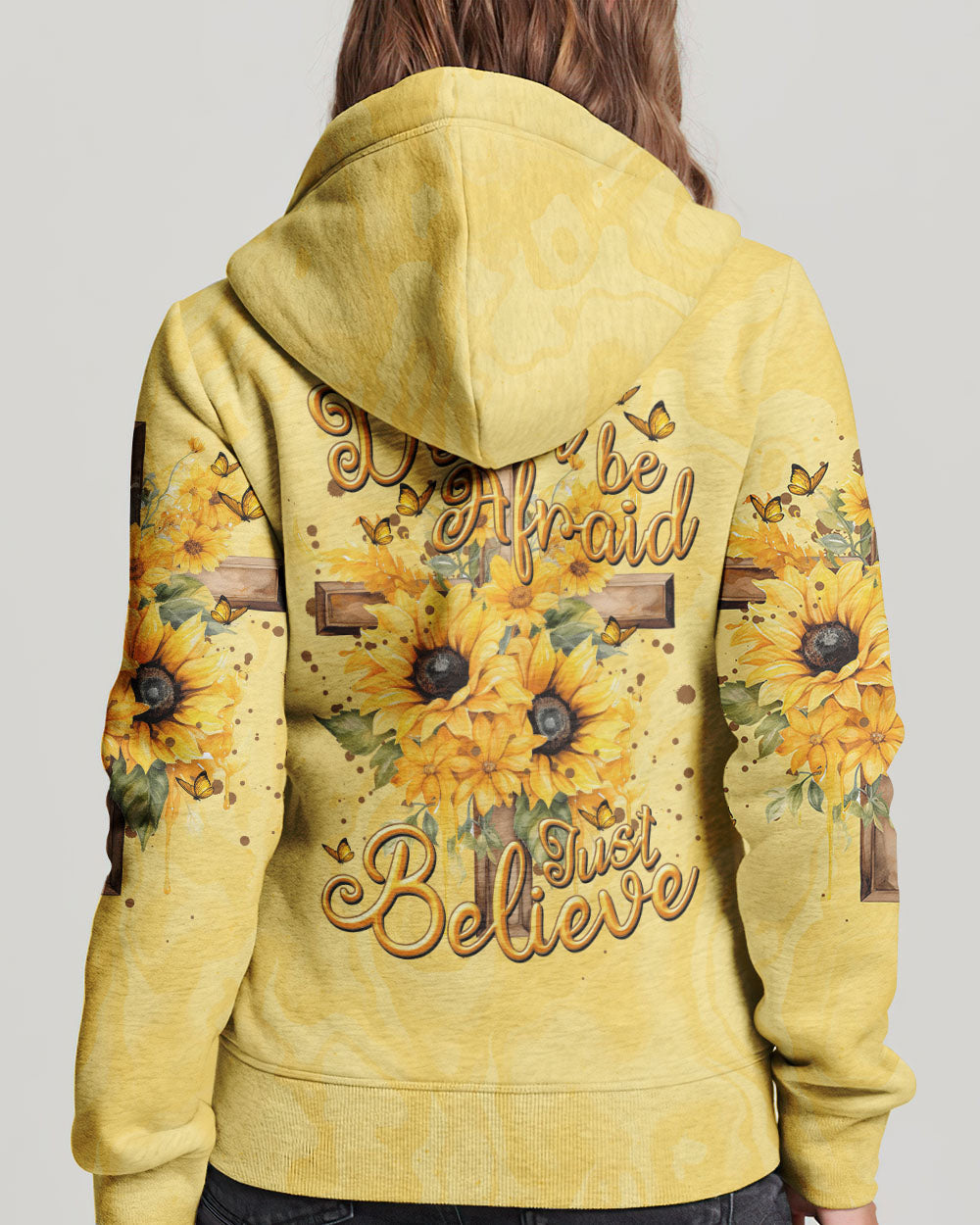 Just Believe Sunflowers Women's All Over Print Shirt - Tytm2606232
