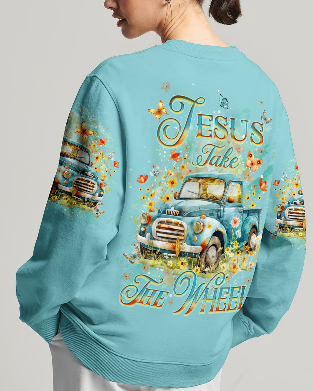Jesus Take The Wheel Women's All Over Print Shirt - Yhdu0605244