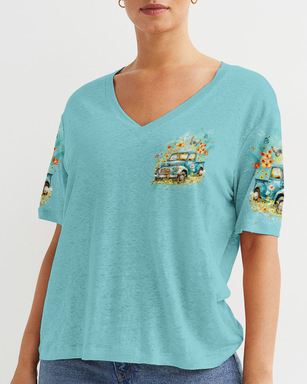 Jesus Take The Wheel Women's All Over Print Shirt - Yhdu0605244