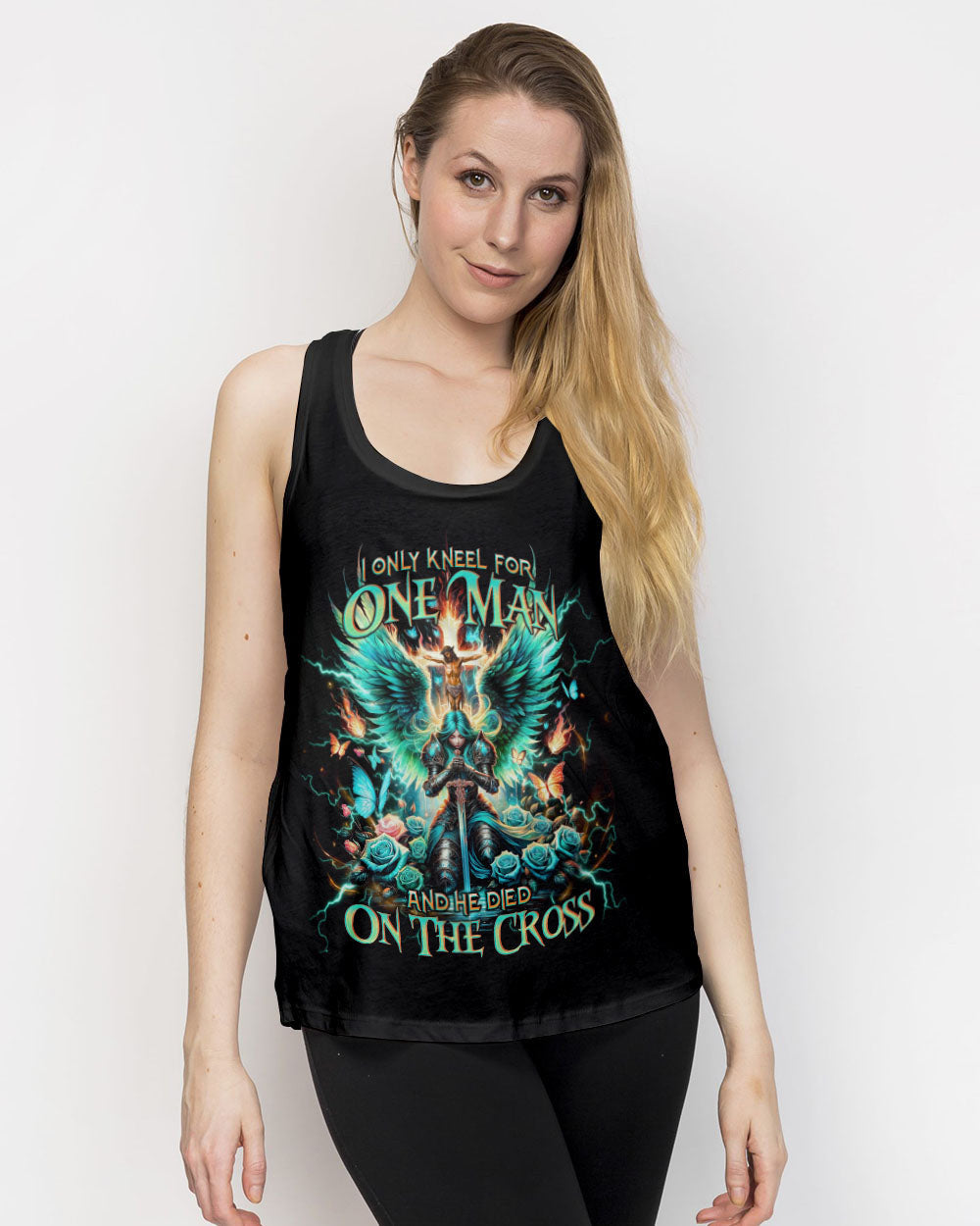 I Only Kneel For One Man Warrior Women's All Over Print Shirt - Tlno0205244