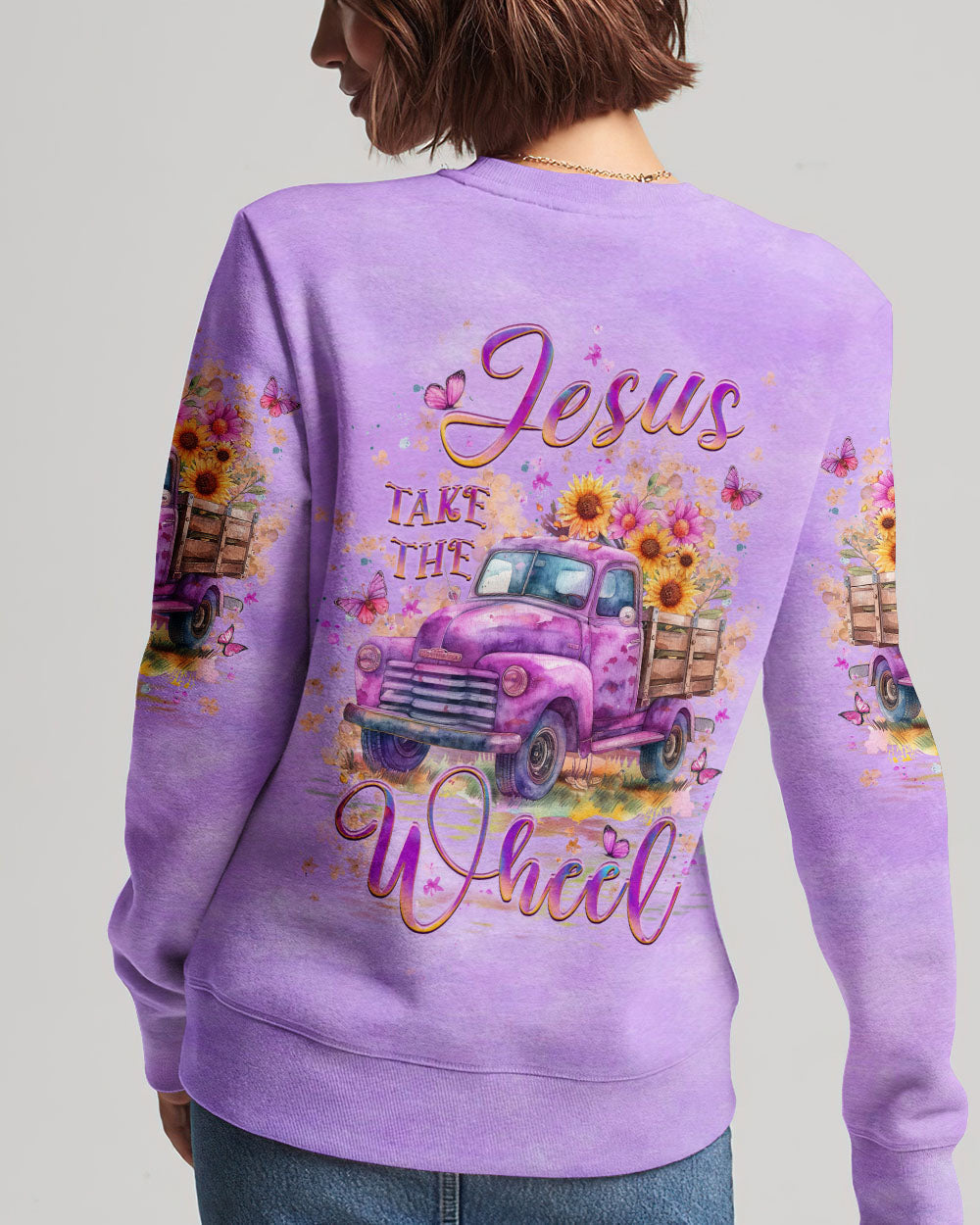 Jesus Take The Wheel Women's All Over Print Shirt - Yhlt2604242