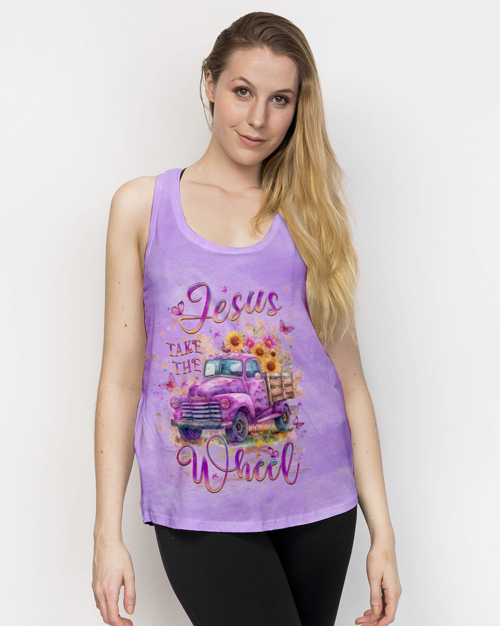 Jesus Take The Wheel Women's All Over Print Shirt - Yhlt2604242