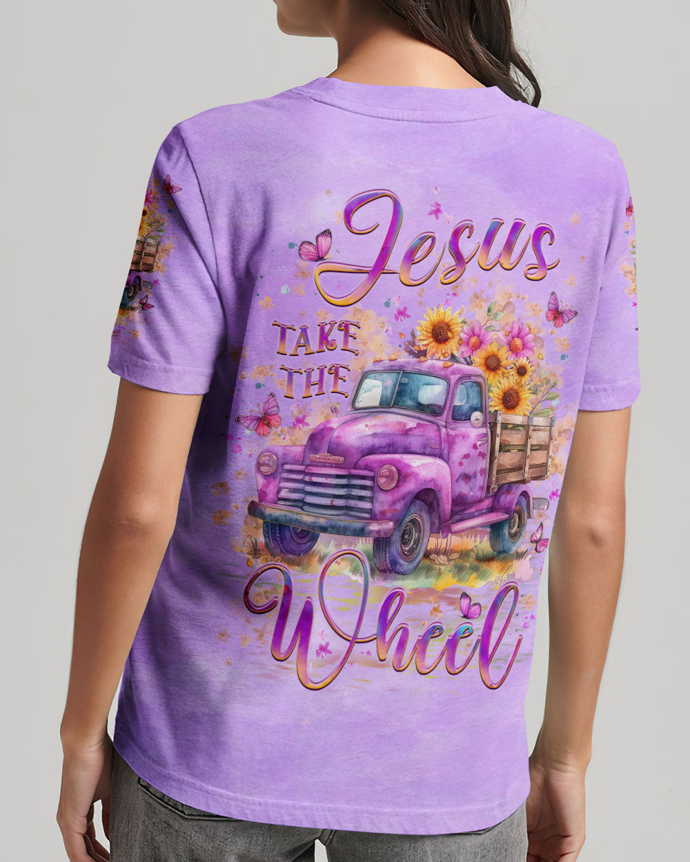 Jesus Take The Wheel Women's All Over Print Shirt - Yhlt2604242