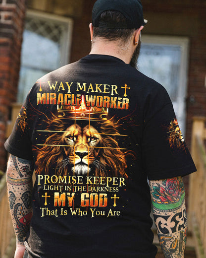 Way Maker Miracle Worker Lion Men's All Over Print Shirt - Tytm2304244