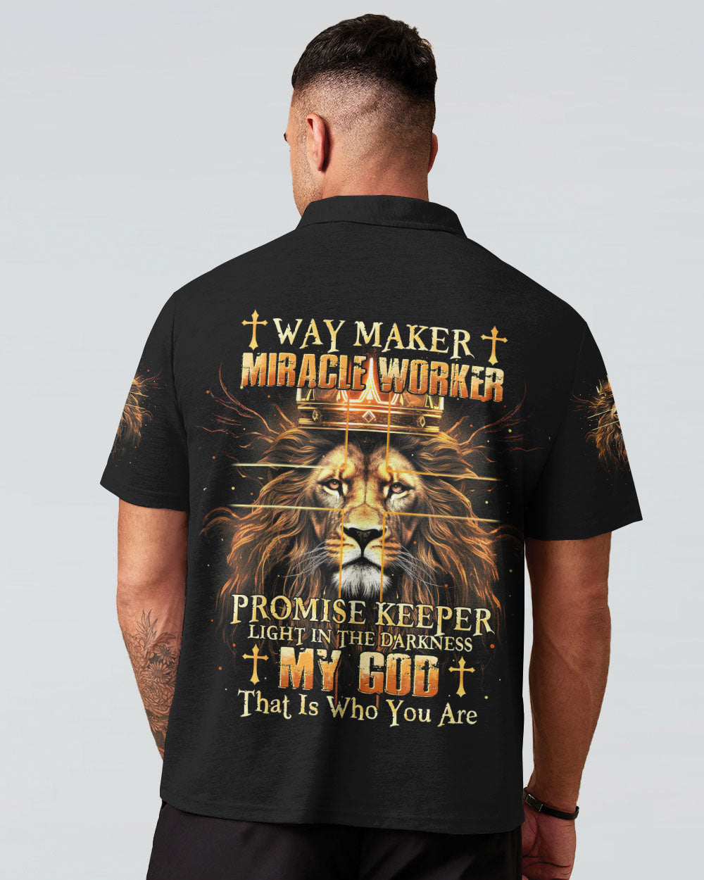 Way Maker Miracle Worker Lion Men's All Over Print Shirt - Tytm2304244