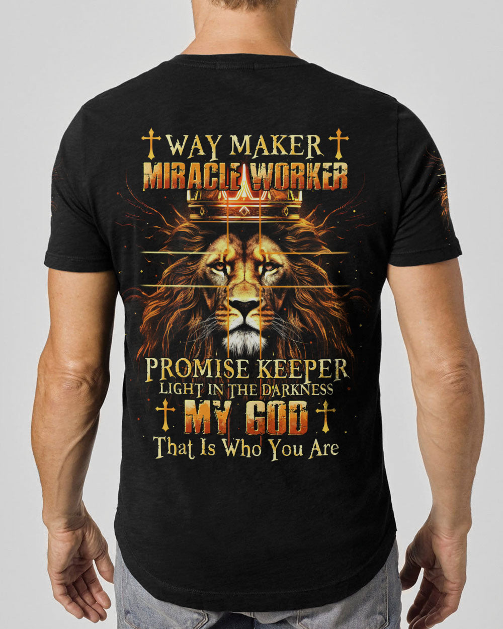 Way Maker Miracle Worker Lion Men's All Over Print Shirt - Tytm2304244