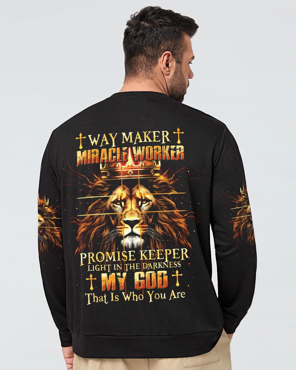 Way Maker Miracle Worker Lion Men's All Over Print Shirt - Tytm2304244