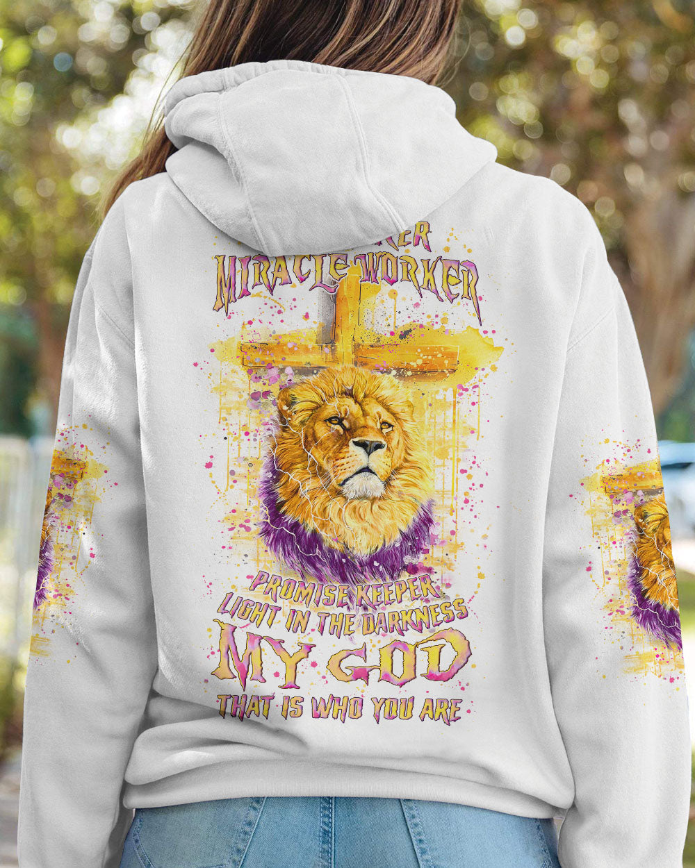 Way Maker Miracle Worker Cross Lion Women's All Over Print Shirt - Yhln0405242