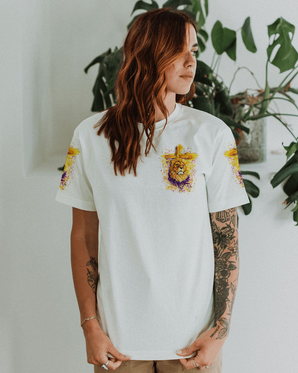 Way Maker Miracle Worker Cross Lion Women's All Over Print Shirt - Yhln0405242