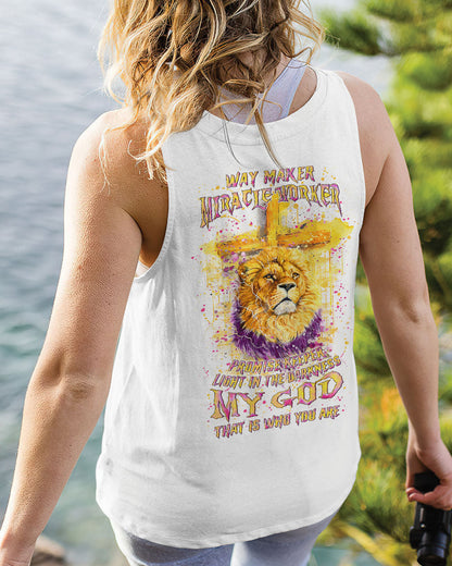 Way Maker Miracle Worker Cross Lion Women's All Over Print Shirt - Yhln0405242