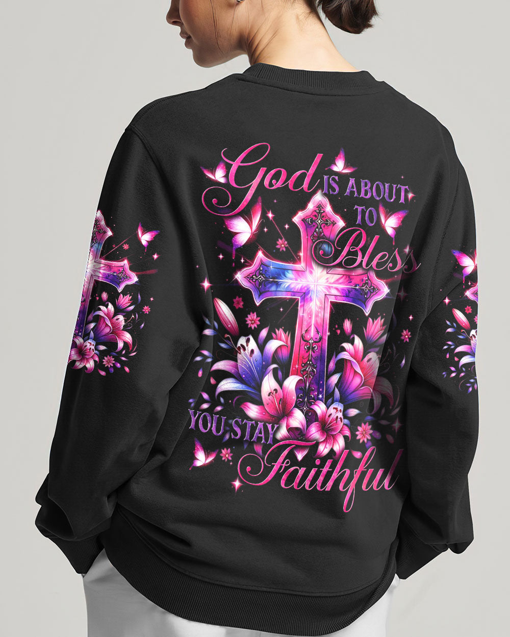 God Is About To Bless You Stay Faithful Women's All Over Print Shirt - Tytd1106243