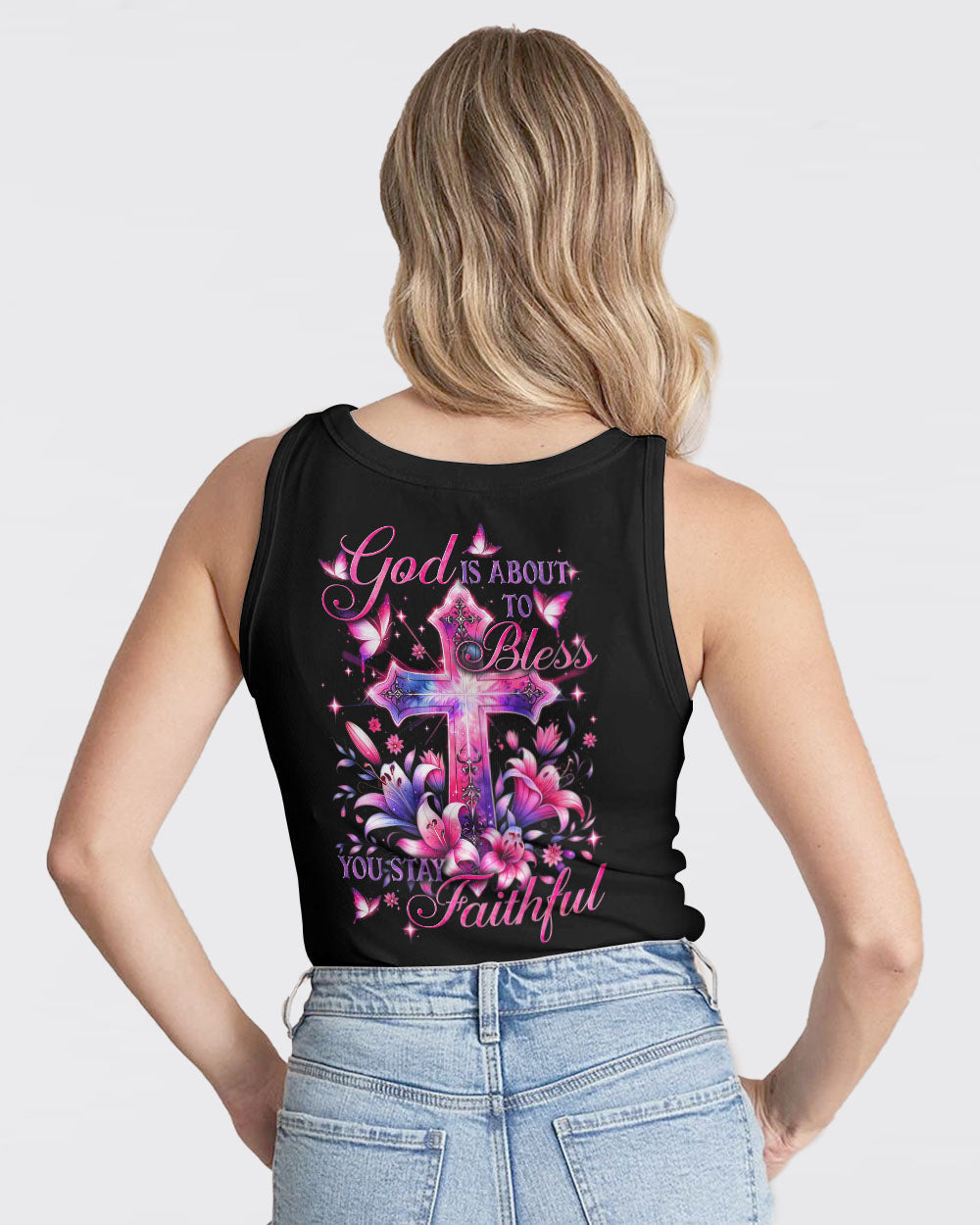 God Is About To Bless You Stay Faithful Women's All Over Print Shirt - Tytd1106243
