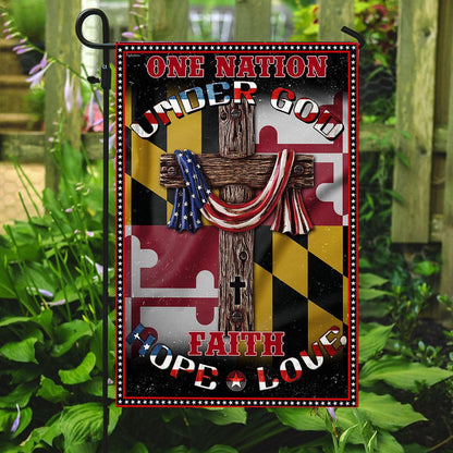 Christian Garden Flags, Maryland Jesus  Flag, Christian House Flags, Christian Cross Flag, Faith Flag, easychoo.com