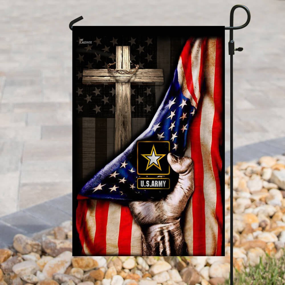 Christian Garden Flags, US Army Christian Cross American Flag, Christian House Flags, Christian Cross Flag, Faith Flag