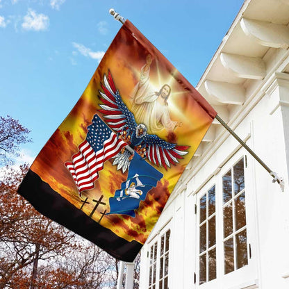 Christian Garden Flags, Louisiana State One Nation Under God Flag, Christian House Flags, Christian Cross Flag, Faith Flag, easychoo.com