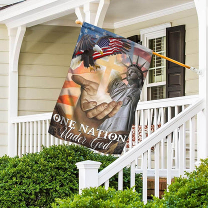 Christian Garden Flags, One Nation Under God American Flags, Christian House Flags, Christian Cross Flag, Faith Flag, easychoo.com