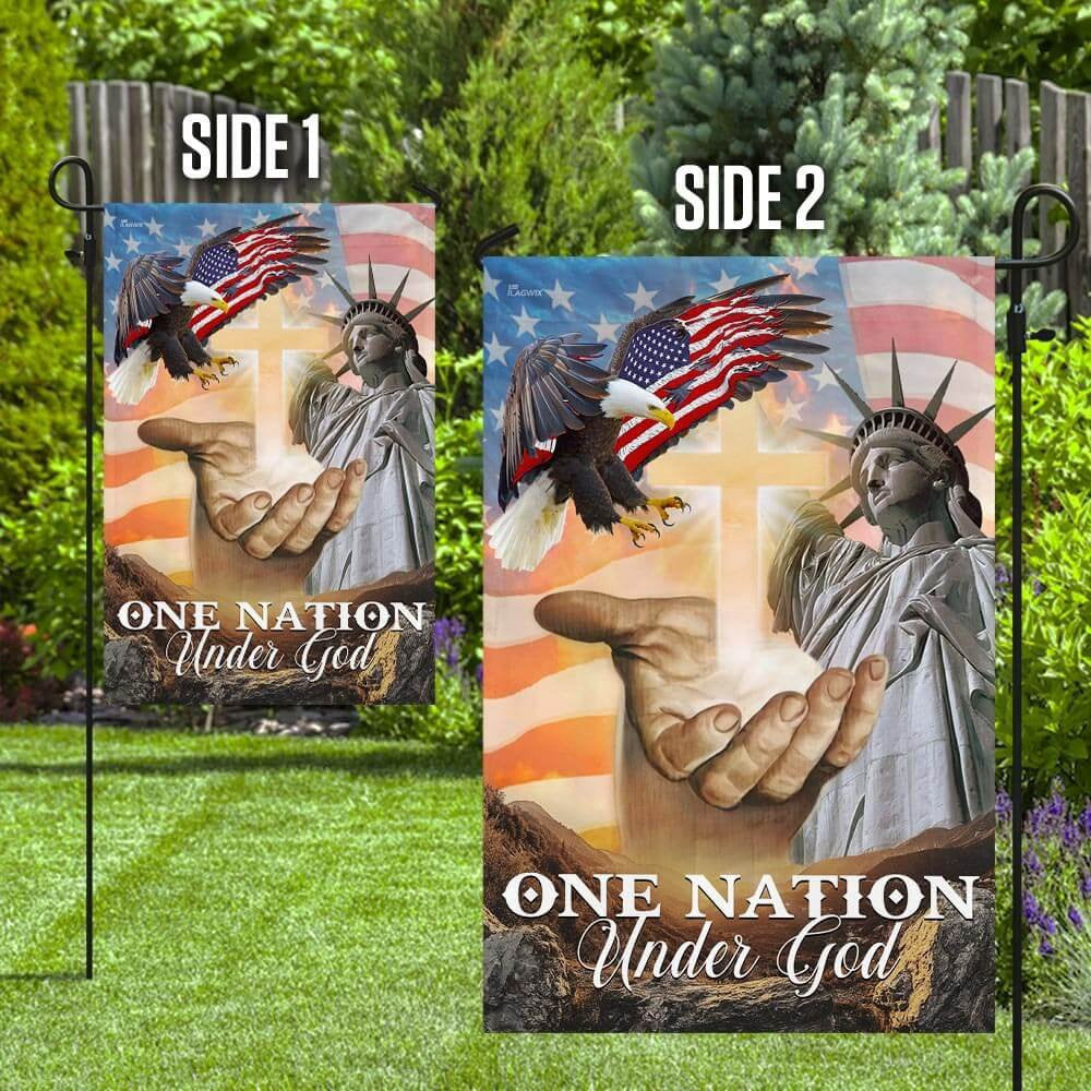 Christian Garden Flags, One Nation Under God American Flags, Christian House Flags, Christian Cross Flag, Faith Flag, easychoo.com