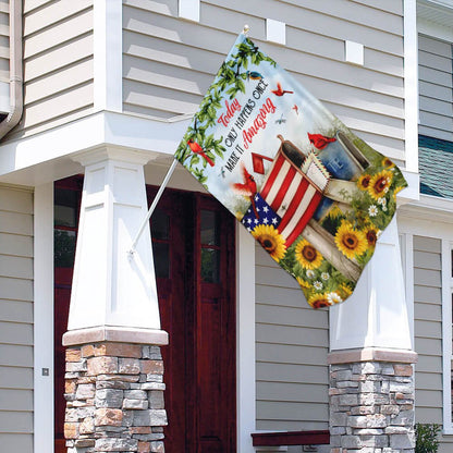 Christian Garden Flags, Today Only Happens Once Make It Amazing Flag, Christian House Flags, Christian Cross Flag, Faith Flag, easychoo.com