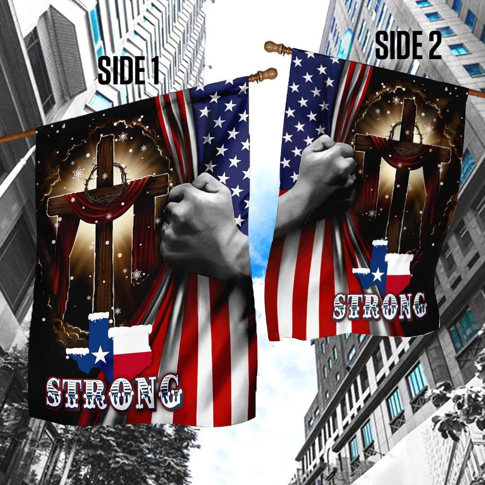 Christian Garden Flags, Texas Strong Flag, Christian House Flags, Christian Cross Flag, Faith Flag, easychoo.com