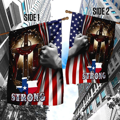 Christian Garden Flags, Texas Strong Flag, Christian House Flags, Christian Cross Flag, Faith Flag, easychoo.com