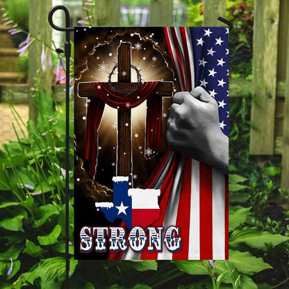 Christian Garden Flags, Texas Strong Flag, Christian House Flags, Christian Cross Flag, Faith Flag, easychoo.com