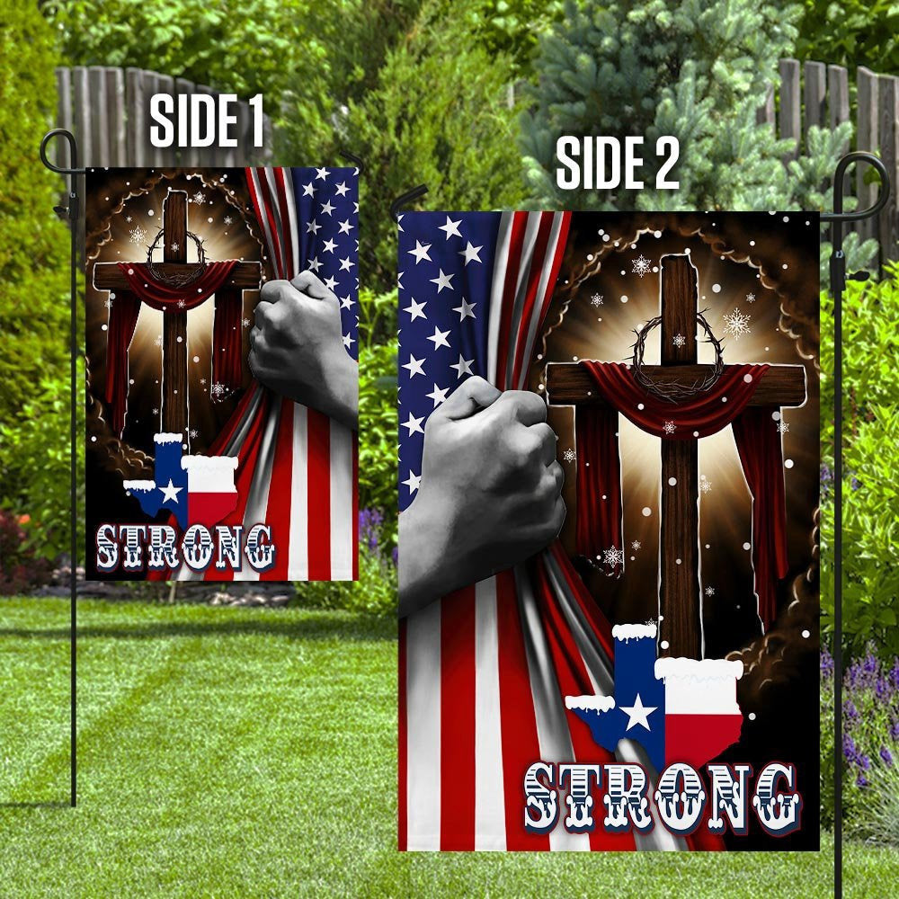 Christian Garden Flags, Texas Strong Flag, Christian House Flags, Christian Cross Flag, Faith Flag, easychoo.com