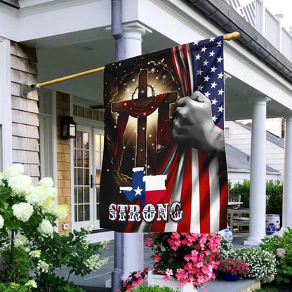 Christian Garden Flags, Texas Strong Flag, Christian House Flags, Christian Cross Flag, Faith Flag, easychoo.com