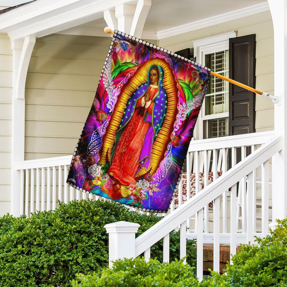 Christian Garden Flags, Our Lady Of Guadalupe Flag, Christian House Flags, Christian Cross Flag, Faith Flag, easychoo.com