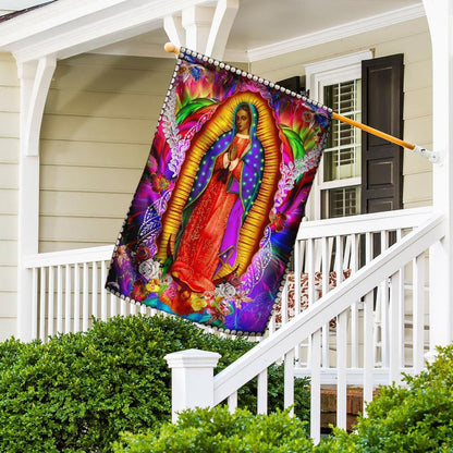 Christian Garden Flags, Our Lady Of Guadalupe Flag, Christian House Flags, Christian Cross Flag, Faith Flag, easychoo.com