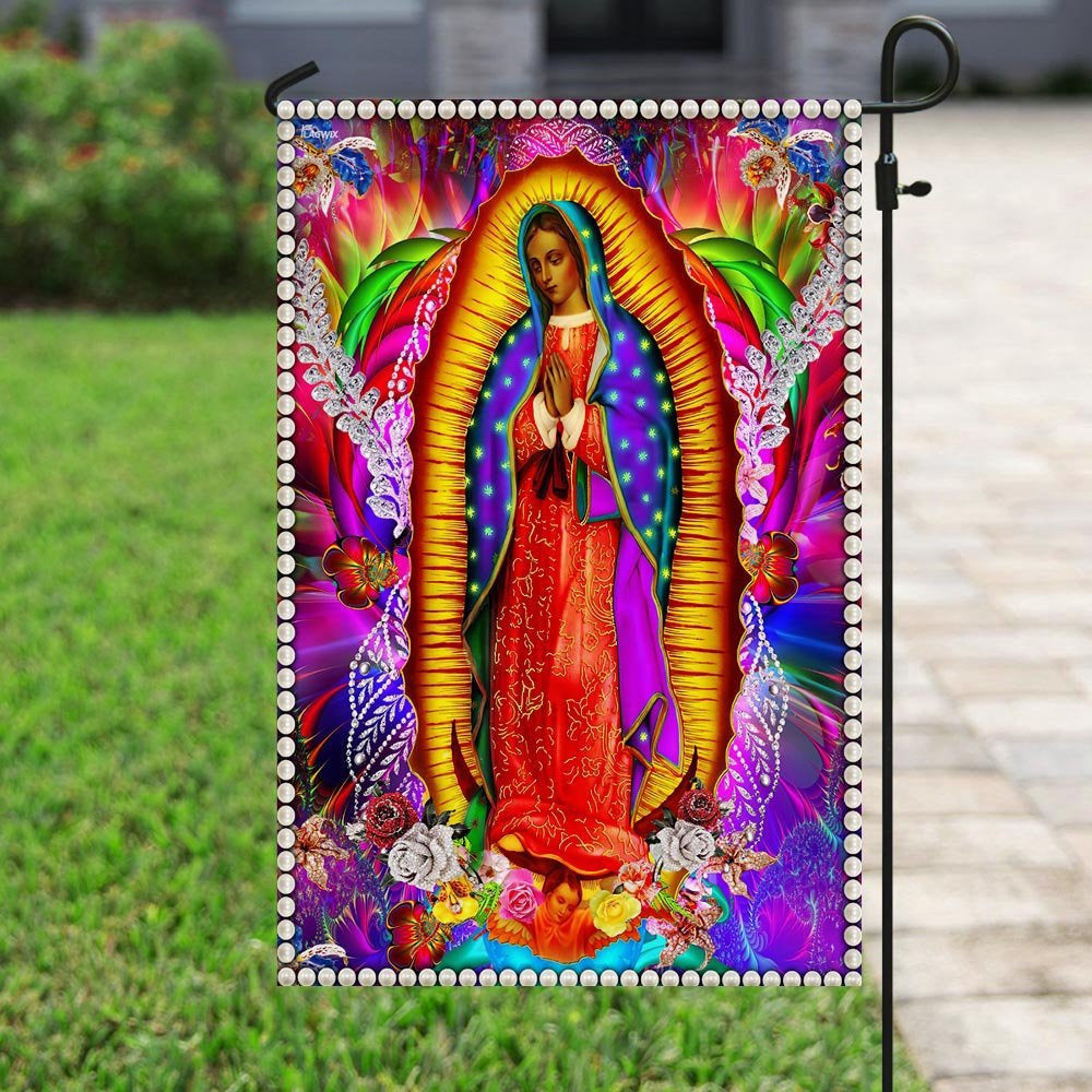 Christian Garden Flags, Our Lady Of Guadalupe Flag, Christian House Flags, Christian Cross Flag, Faith Flag, easychoo.com