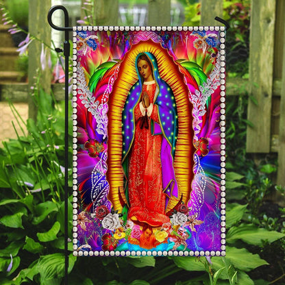 Christian Garden Flags, Our Lady Of Guadalupe Flag, Christian House Flags, Christian Cross Flag, Faith Flag, easychoo.com
