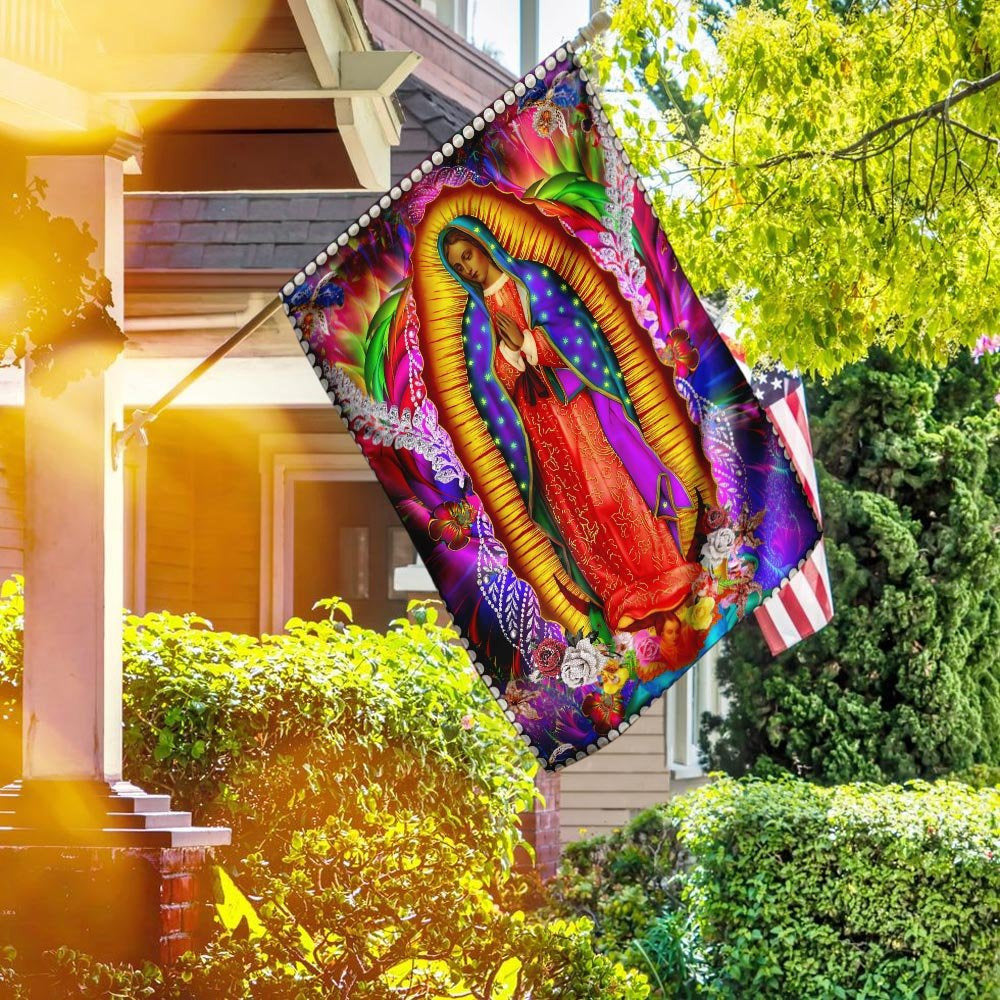 Christian Garden Flags, Our Lady Of Guadalupe Flag, Christian House Flags, Christian Cross Flag, Faith Flag, easychoo.com