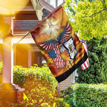 Christian Garden Flags, West Virginia State One Nation Under God Flag, Christian House Flags, Christian Cross Flag, Faith Flag, easychoo.com