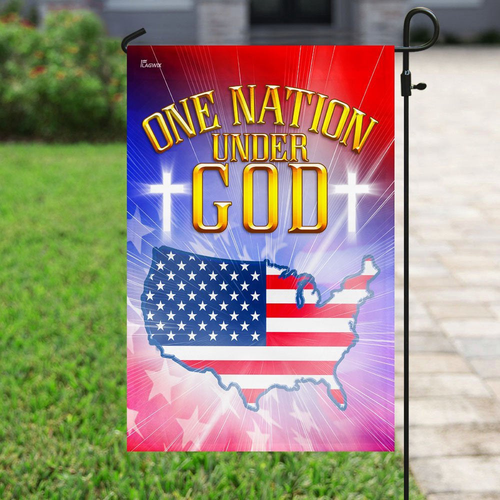 Christian Garden Flags, One Nation Under God Love American Flag, Christian House Flags, Christian Cross Flag, Faith Flag, easychoo.com