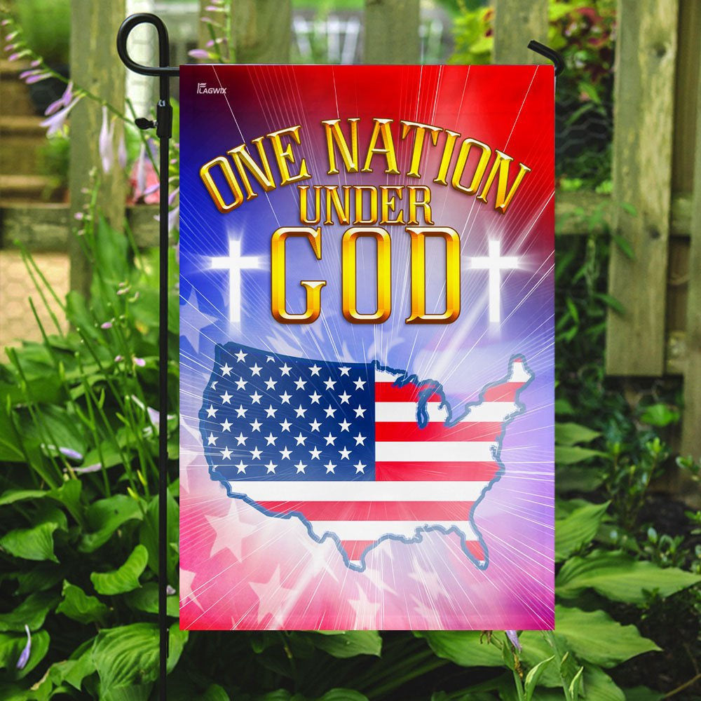 Christian Garden Flags, One Nation Under God Love American Flag, Christian House Flags, Christian Cross Flag, Faith Flag, easychoo.com