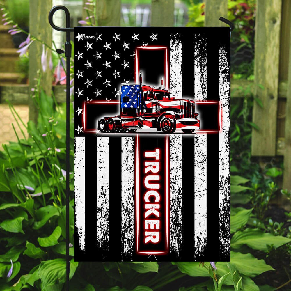 Christian Garden Flags, Trucker American US Flag, Christian House Flags, Christian Cross Flag, Faith Flag, easychoo.com