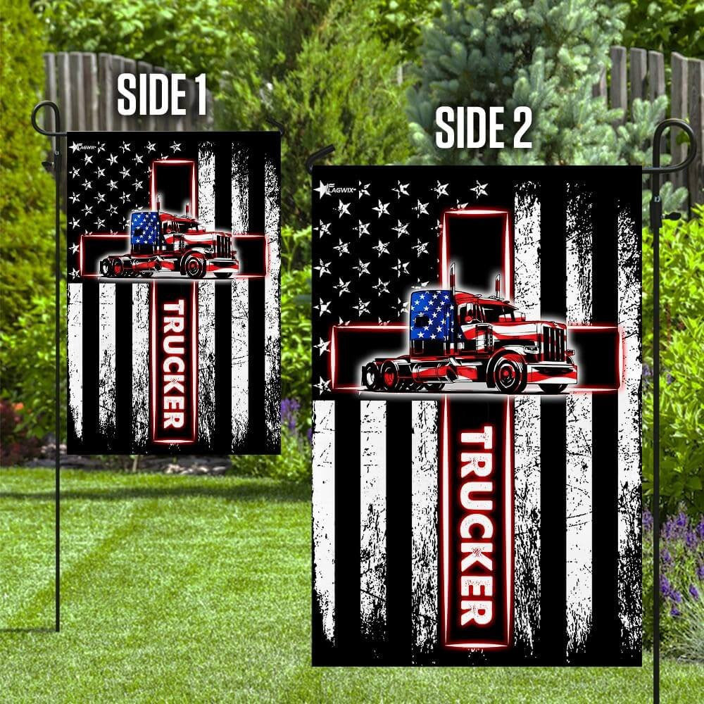 Christian Garden Flags, Trucker American US Flag, Christian House Flags, Christian Cross Flag, Faith Flag, easychoo.com