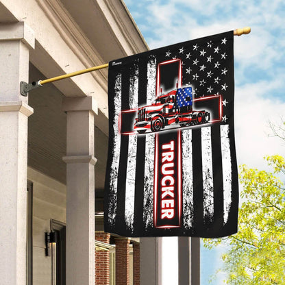 Christian Garden Flags, Trucker American US Flag, Christian House Flags, Christian Cross Flag, Faith Flag, easychoo.com