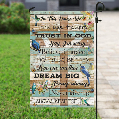 Christian Garden Flags, We Trust In God Flag, Christian House Flags, Christian Cross Flag, Faith Flag, easychoo.com