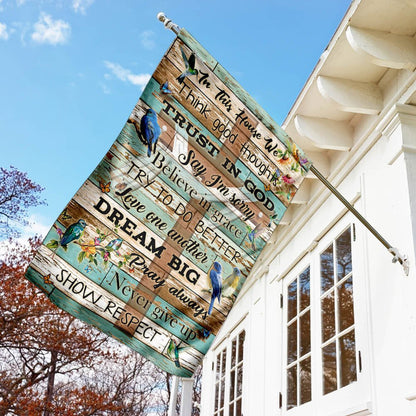 Christian Garden Flags, We Trust In God Flag, Christian House Flags, Christian Cross Flag, Faith Flag, easychoo.com