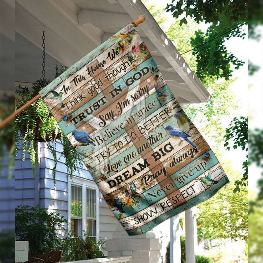 Christian Garden Flags, We Trust In God Flag, Christian House Flags, Christian Cross Flag, Faith Flag, easychoo.com