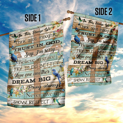 Christian Garden Flags, We Trust In God Flag, Christian House Flags, Christian Cross Flag, Faith Flag, easychoo.com